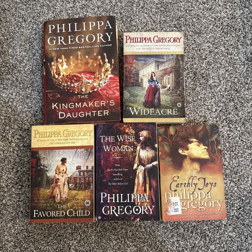 Lot of 5 Philippa Gregory Fantasy Hardcover And Paperback Books MIX Kingmaker